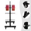 Dumbbell Rack Tree, Heavy Duty Vertical Plate Rack with Wheels,