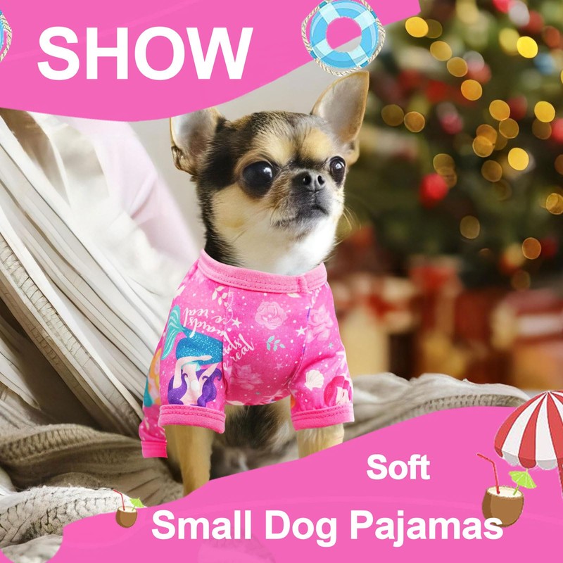 Chihuahua Clothes Puppy Pajamas for Small Dogs Summer Cute Dog