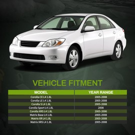 AUTOSAVER88 A/C AC Condenser Air Conditioning Condenser Compatible with 2005 2006 2007 2008 Corolla Matrix