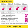 zetpo 80 pcs Cat Nail Caps | Cat Claw Covers