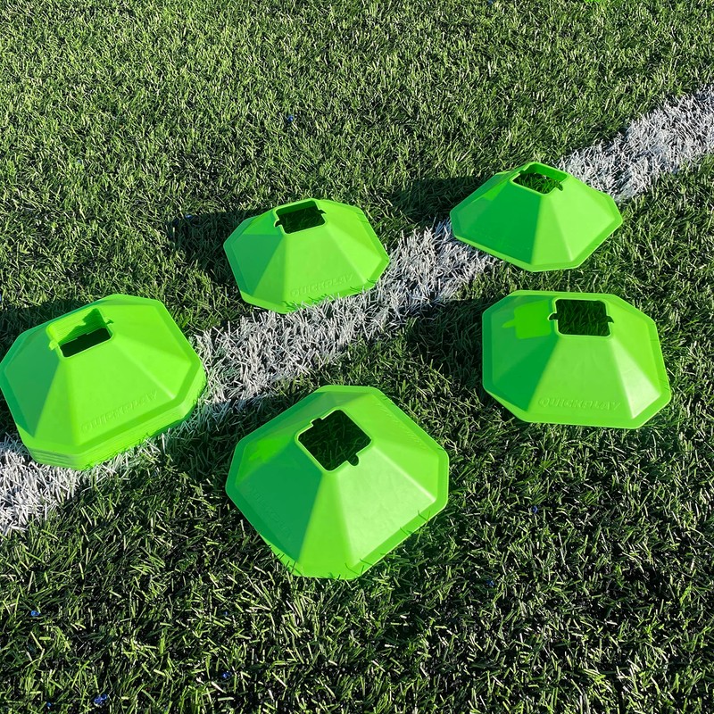 QUICKPLAY Sports Cones - Set of 20 | Highly Visible