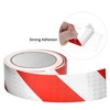 QWORK® Red & White Reflective Tape 2" x 33ft High