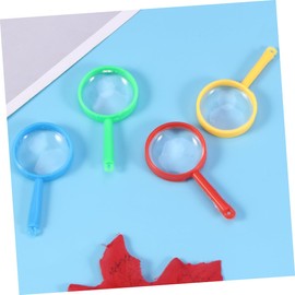 Beavorty 48 Piezas niños observar marcadores de tamaño de suspensión en Lente de Aumento Duradera de Fiesta para niños Lupa de Mano Lupa de Colores