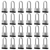 SafiSwords 24-Pack Keyed Alike Laminated Steel Padlocks Keys, 1-3/4" Wide,