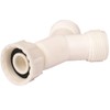 Quality Washing Machine 'Y' Piece Connector White Inlet Splitter 025623N