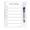Dry Erase Weekly Calendar Planner Sticker Decal | Removable &