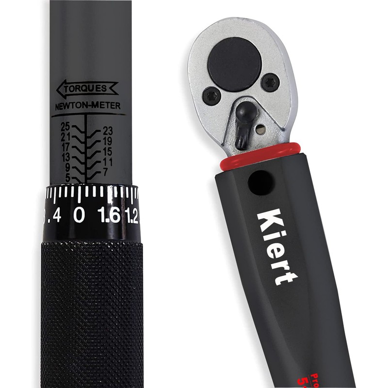 KIERT Torque Wrench, Bicycle, Drive Angle 0.25 inches (6.35 mm)
