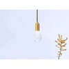 Modern Ancient Brass Ceiling Rose,Pendant Light Fitting,Braided Flex E27 Lamp
