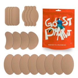 Moleskin for Feet, Moleskin Adhesive Pads, Mole Skin Patch for Blisters, Shoes, Toes, Heel | Blister Prevention Tape Pads Reduce Friction - 4 Sheets (24 Pieces Total)