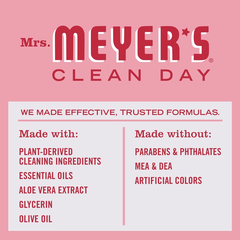 MRS. MEYER'S CLEAN DAY Hand Soap, Made with Essential Oils,