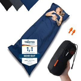 SEESCHWALBE Sleeping Bag Ultralight Cotton Compact Breathable Travel Sleeping Bag Blue