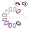 PandaHall 200 Pieces Acrylic Linking Rings, 10 Colours Quick Link