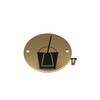 Bary Cleaning Supplies/Mop and Bucket Sign Polished Brass