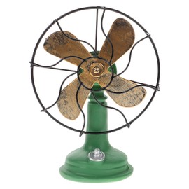 LIFKOME Decor for Home Antique Decor Household Fans Desk Top Fan Small Table Fan Model Farmhouse Desk Fan Model Bedroom Casual Resin Fan Bedroom Resin Fan Vintage Fan Decorate Classic