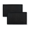 Overdecor Solid Black Flag Patch Plain Black Tactical Patch- Hook