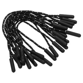 PATIKIL Zipper Pulls Replacement, 15 Pack Extension Cord Handle Fix Tab Tag Extender for Luggage Backpacks, Jackets, Handbags Black