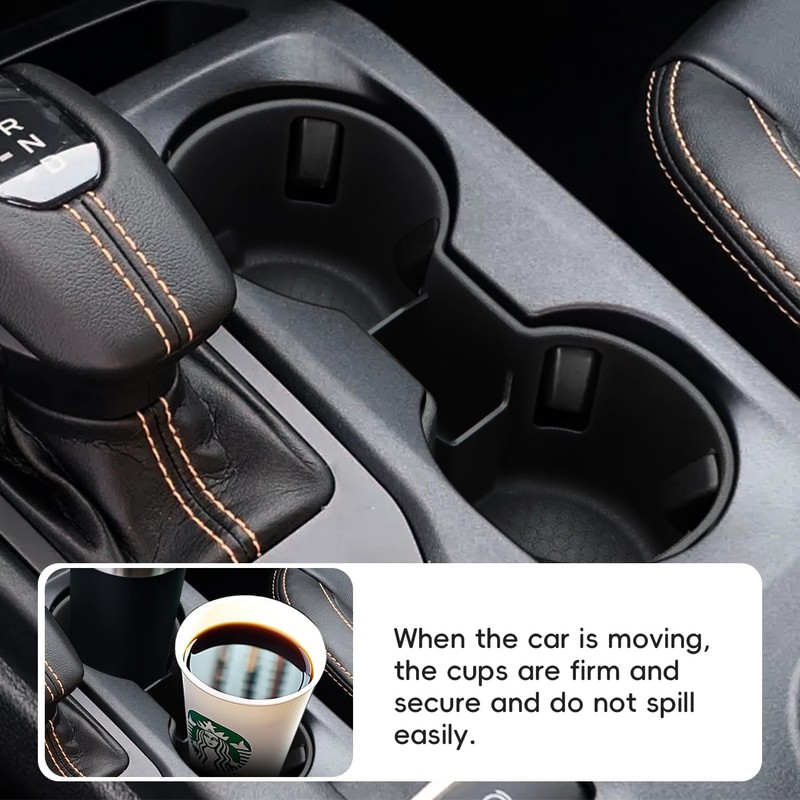 Auovo Cup Holder Insert for 2024-2025 Ford Ranger Accessories Non-Slip