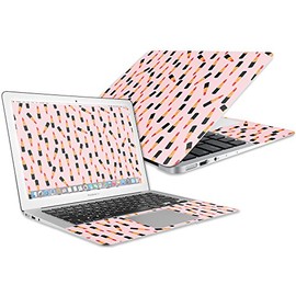 MightySkins Skin Compatible with Apple MacBook Air 13" (2017) - Lipstick Pattern | Protective, Durable, and Unique Vinyl Decal wrap Cover | Easy to Apply, Remove, and Change Styles | Made in The USA