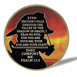 Firefighter Challenge Coin Fire Rescue Prayer Coin
