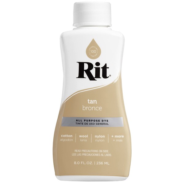 Rit Dye Liquid 8oz-Tan, Fabric, Multi, 1