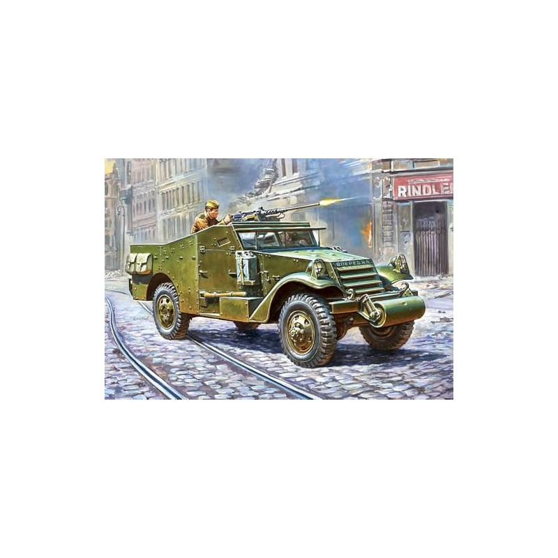 Zvezda 1/100 M-3 carrello esploratore con mitragliatrice