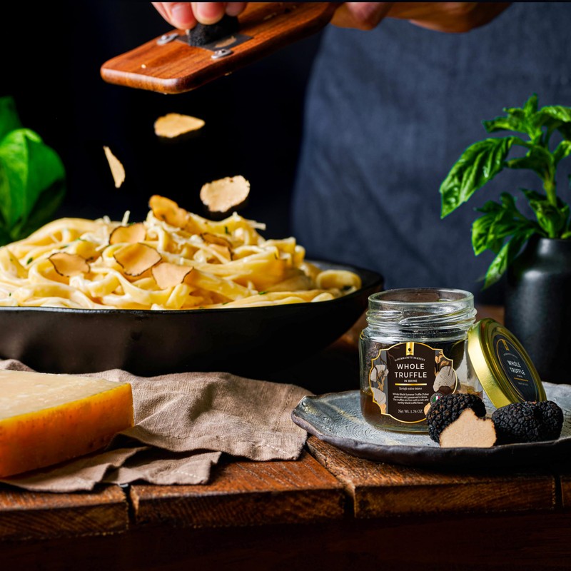 Gourmanity Tartufi Whole Black Truffles in Brine, Preserved Black Summer
