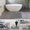 JIZEUO Stone Bath Mat, Set of 3,Diatomaceous Earth Shower Mat,