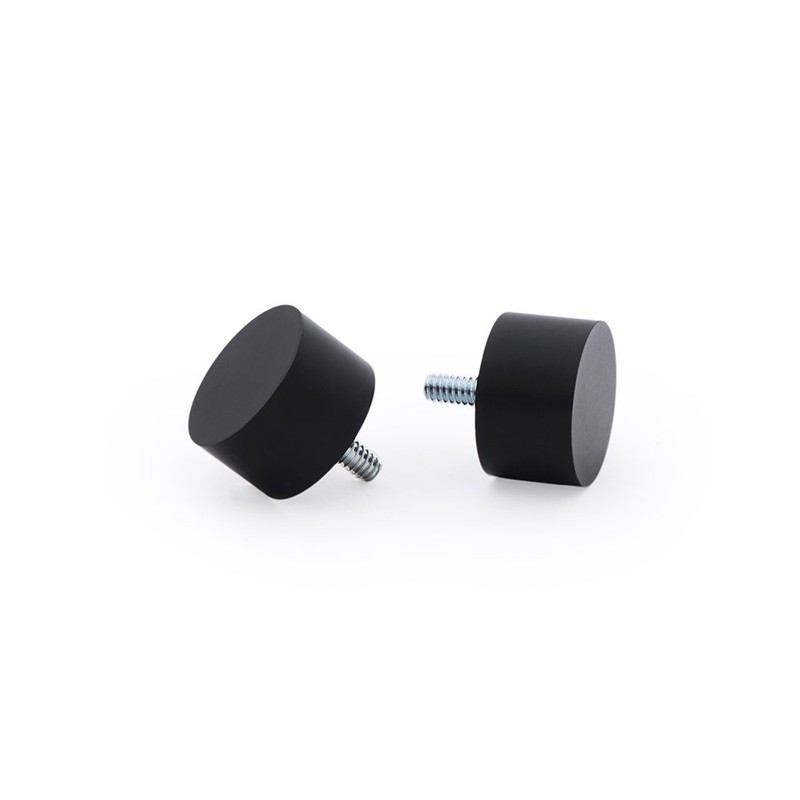 Ivilon Drapery Window Curtain Rod - End Cap Style Design