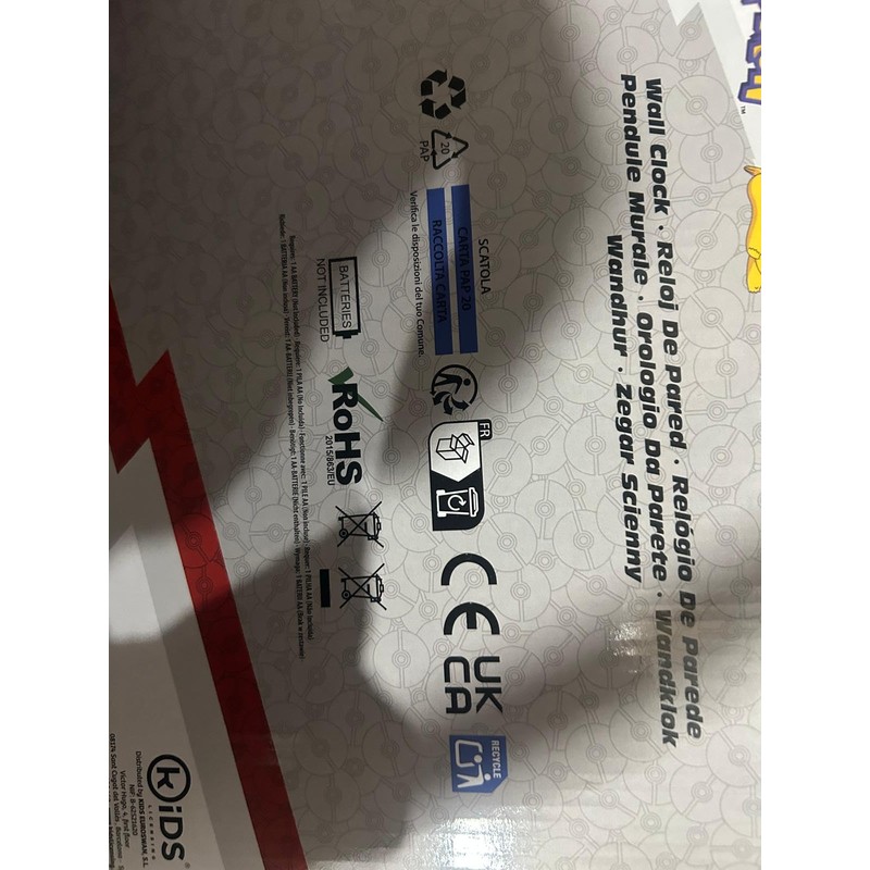 CARTOON Children's Analogue Wall Clock 25 cm for Playroom (Stitch)