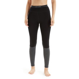 Icebreaker 260 Zoneknit Leggings Black/Jet Heather MD