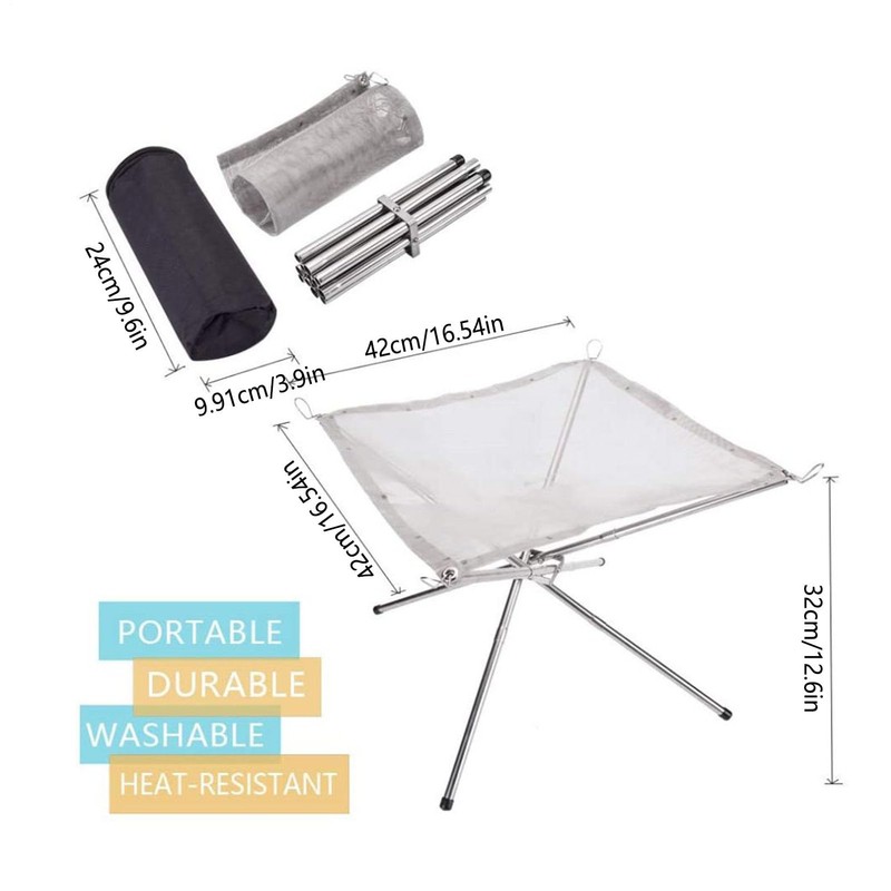 Portable Fire Pits - Foldable Outside Firepit for Patio -