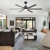 Breezary 72 Inch Ceiling Fans with LED Light Remote Control,