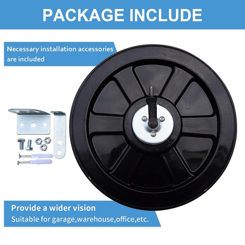LH-GUARD Convex Corner Mirror - 12" Security Mirrors for Business,