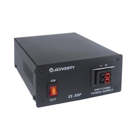 JESVERTY SS-30P 30Amps DC Regulated Universal Compact Bench Power Supply, AC-to-DC Power Converter, 13.8V Fixed Output, Anderson Connectors & 1/4 inch Bingding Posts for HAM&Amateur Radio