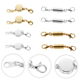 Tofficu 12piezas Cierre Para Joyería Unidades De Diseño Brillante Extensor De Hebilla Para Collar y Pulsera