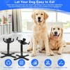 Dog Bowls Elevated Adjustable Stand, Raised Bowl with 3 Heights