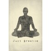 Just Breathe, mindfulness meditation poster print