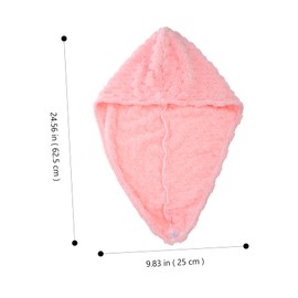 VICASKY Thickened Absorbent Shower Cap Hair Drying Cap Bonnet for Curly Hair Towel
