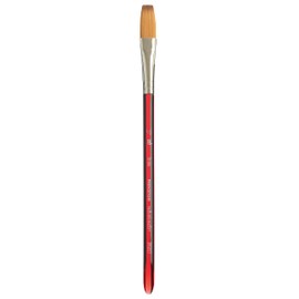 Princeton Velvetouch Paintbrush, Size 1/2 inch, Scarlet
