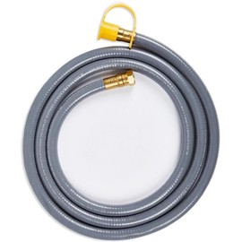 Real Flame Natural Gas Conversion Kit for Select Outdoor Fire Pits, Converting Propane Fire Pit to Natural Gas Version, Includes 10 Ft Natural Gas Quick Connect Hose and Brass Orifice.