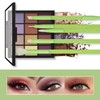 Vivid Beauty 5-Piece Green Eye Makeup Brush Set – Soft,