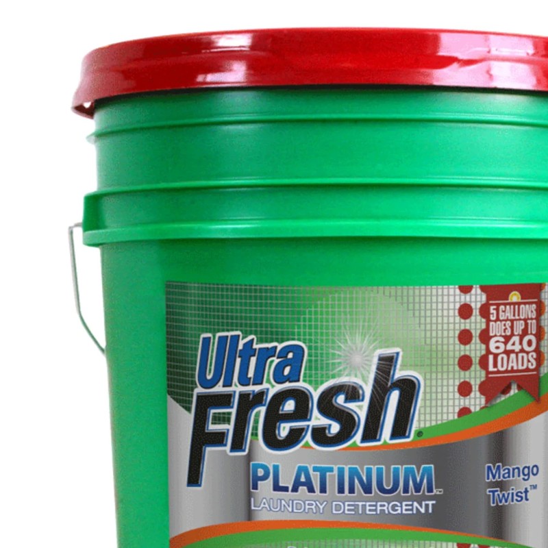 Ultra Fresh 5 Gallon Liquid Laundry Detergent Washing Soap for