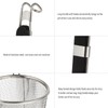 LALAFINA Stainless Steel Pasta Strainer With handle, Food Dumpling Noodle