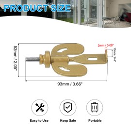 PATIKIL Portable Hotel Door Lock, Home Security Privacy Door Lock Devices with Storage Bag for Enhanced Safety Travel Hotel Home Apartment,Gold