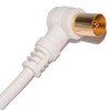 kenable RF Right Angle TV Aerial Freeview Plug Video Cable