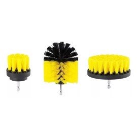 Estuchelandia 3pzas Kit De Limpieza Cepillos Para Taladro Cocina Baño