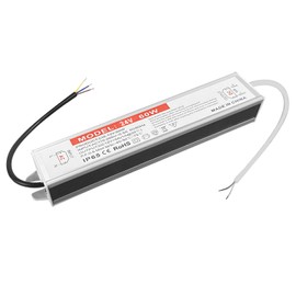 QNNP® LED Driver 60 Watts 24V DC Low Voltage Transformer Waterproof IP67 Power Supply Transformer Adapter AC 100V-120V to 24V DC, LED Power Supply for Indoor Outdoor LED Lighting