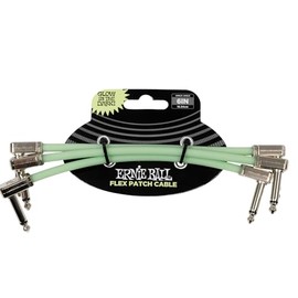 Ernie Ball Flex Patch Cable 6in - Glow in Dark - 3 Pack