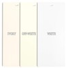 DALIX PVC Vertical Blind Replacement Slats Curved Smooth Ivory 94.5