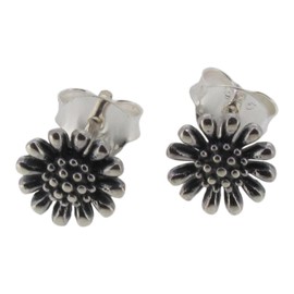 Touch Jewellery 925 Sterling Silver Daisy Stud Earrings